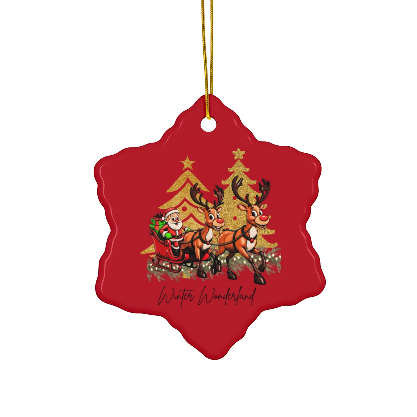 Santa's Sleigh Ornament