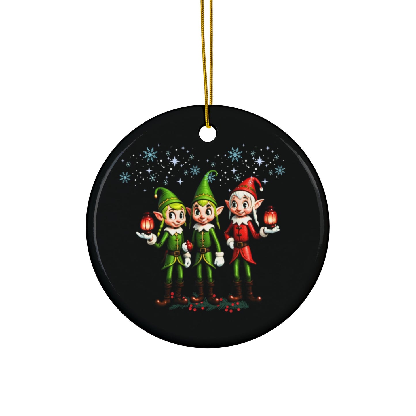 Ornament Set - Elf Ceramic