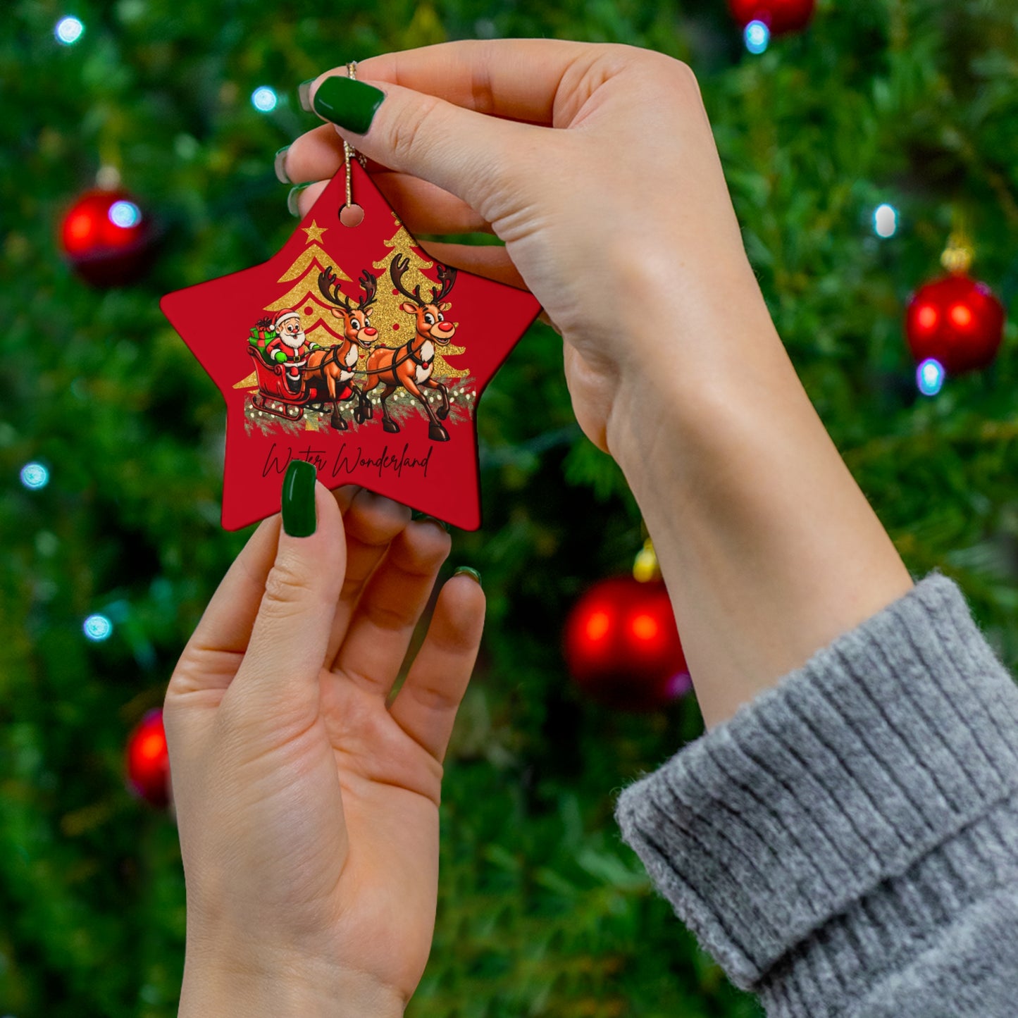 Santa's Sleigh Ornament