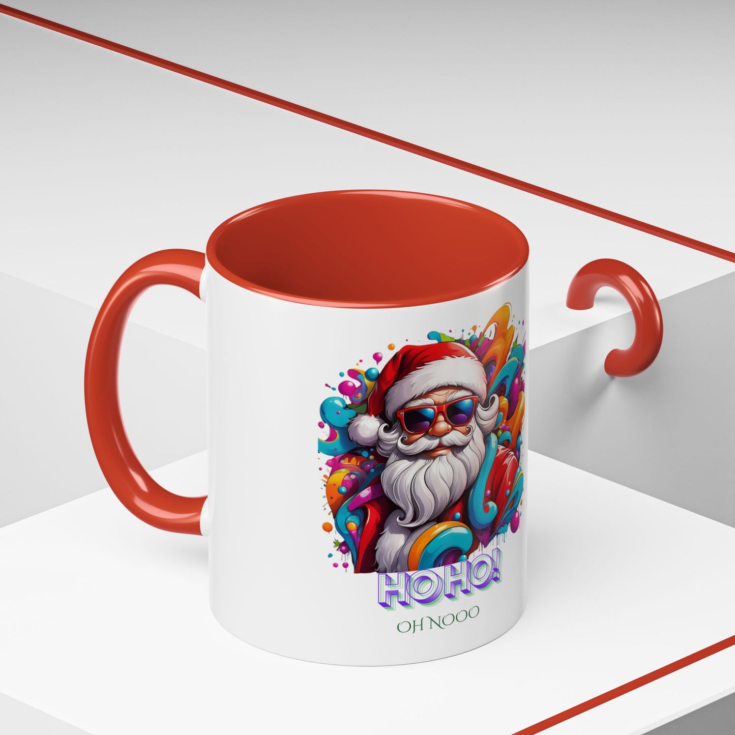 Funky Santa Accent Mug