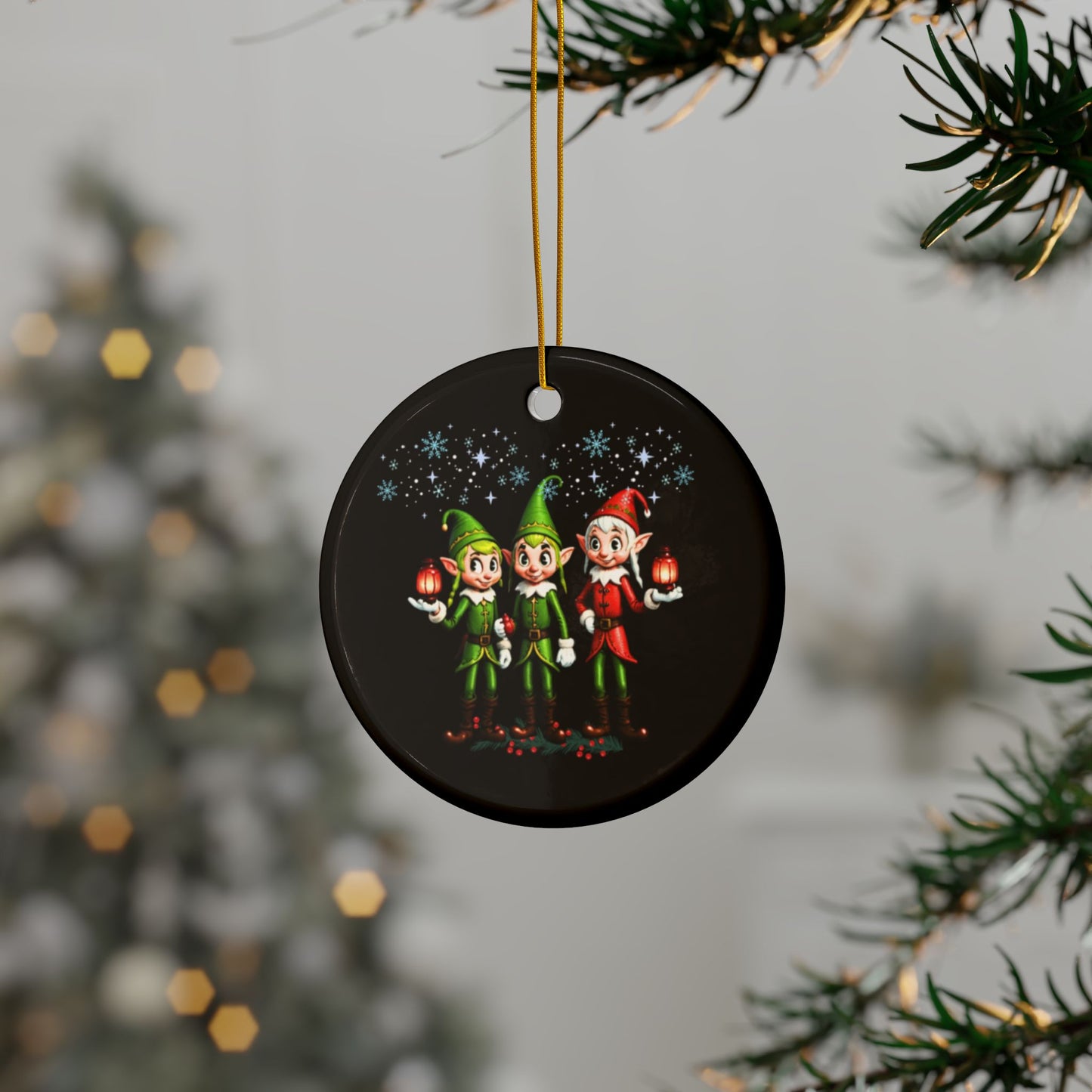 Ornament Set - Elf Ceramic