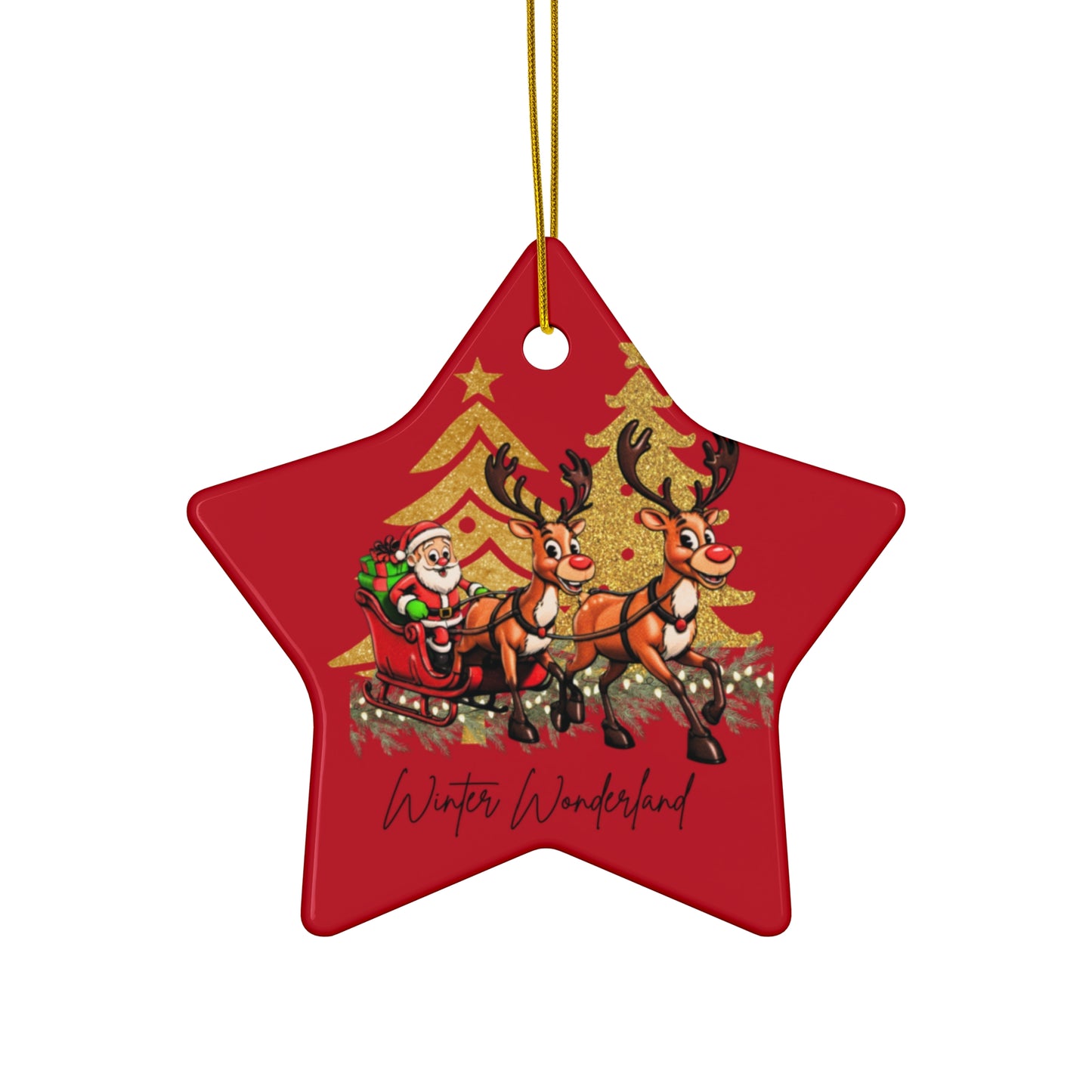 Santa's Sleigh Ornament