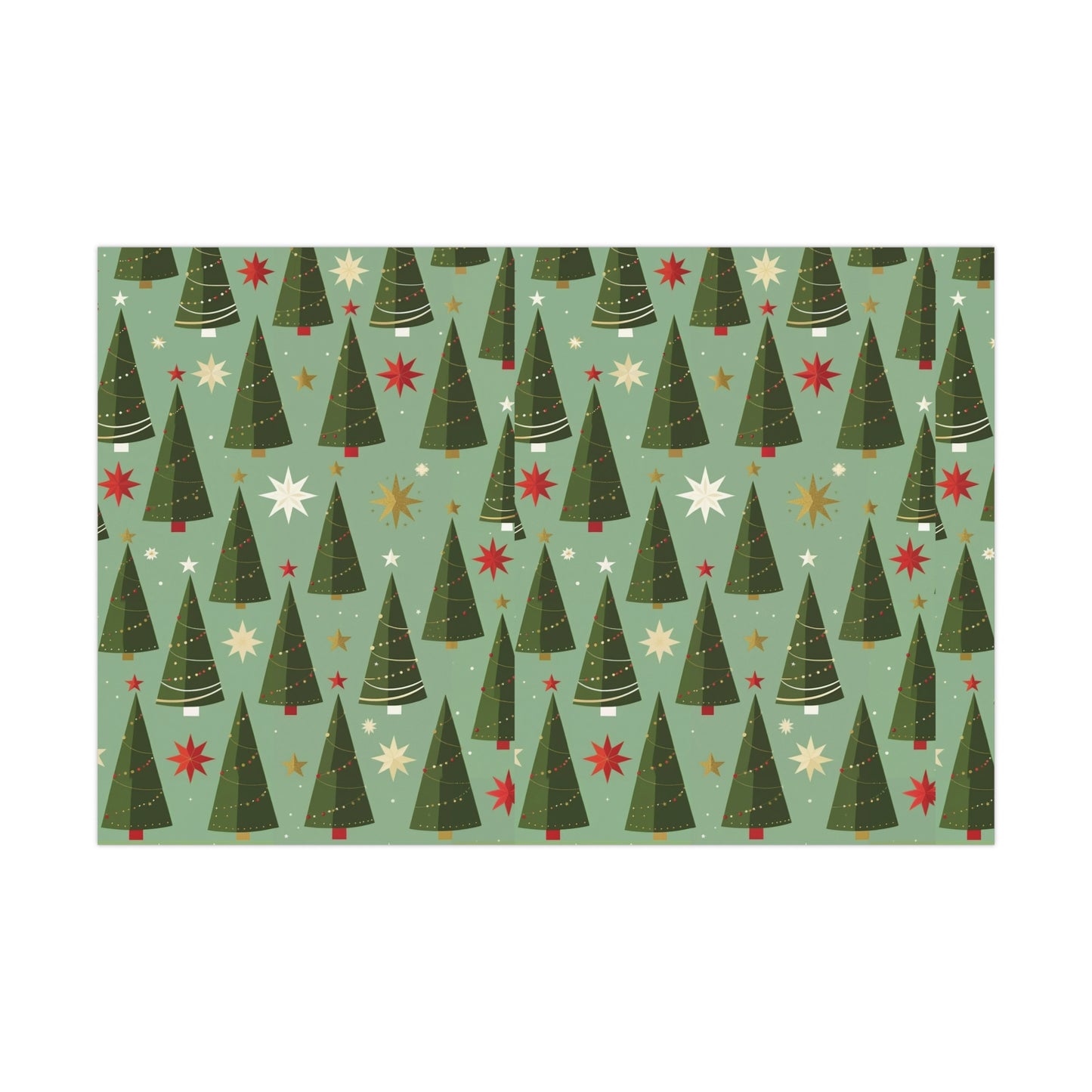 Christmas Tree Gift Wrap Papers