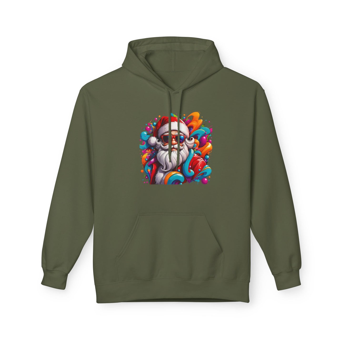 Funky Santa Fleece Hoodie