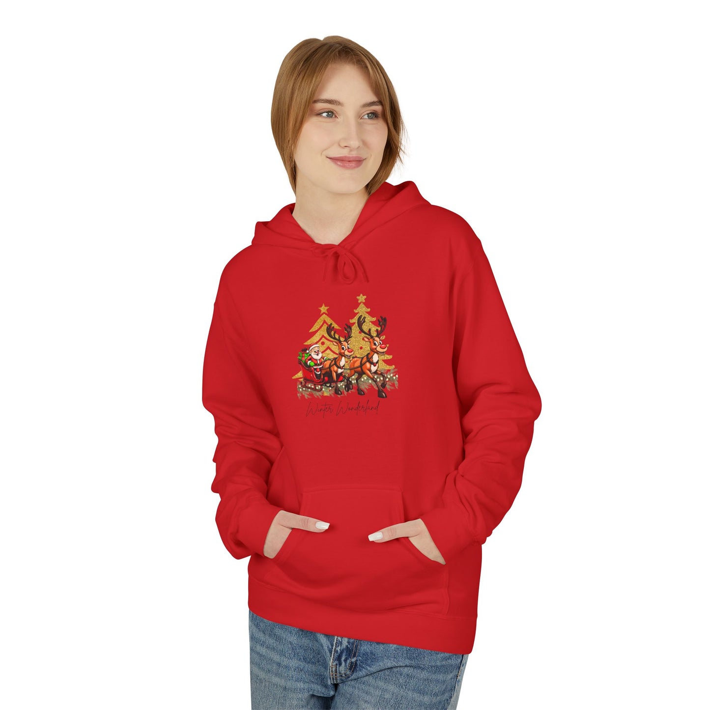 Santa's Sleigh Fleece Hoodie