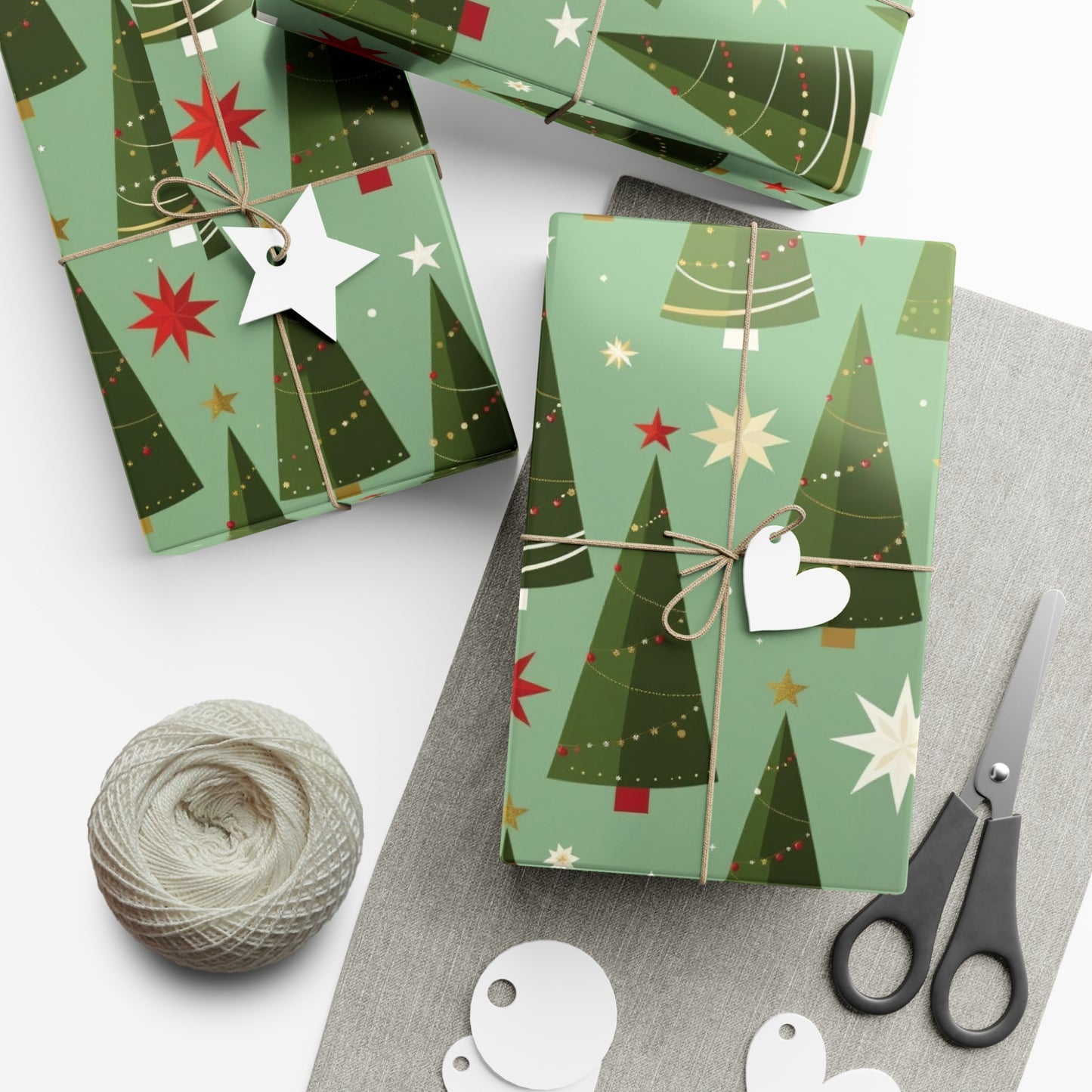 Christmas Tree Gift Wrap Papers