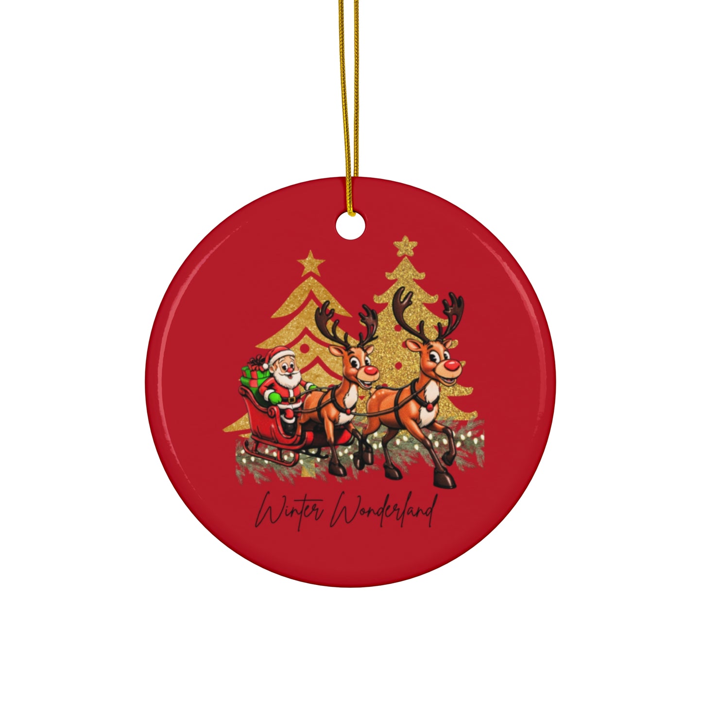 Santa's Sleigh Ornament