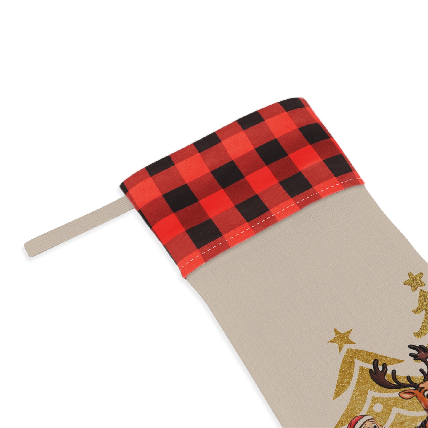 Santa's Sleigh Christmas Stocking