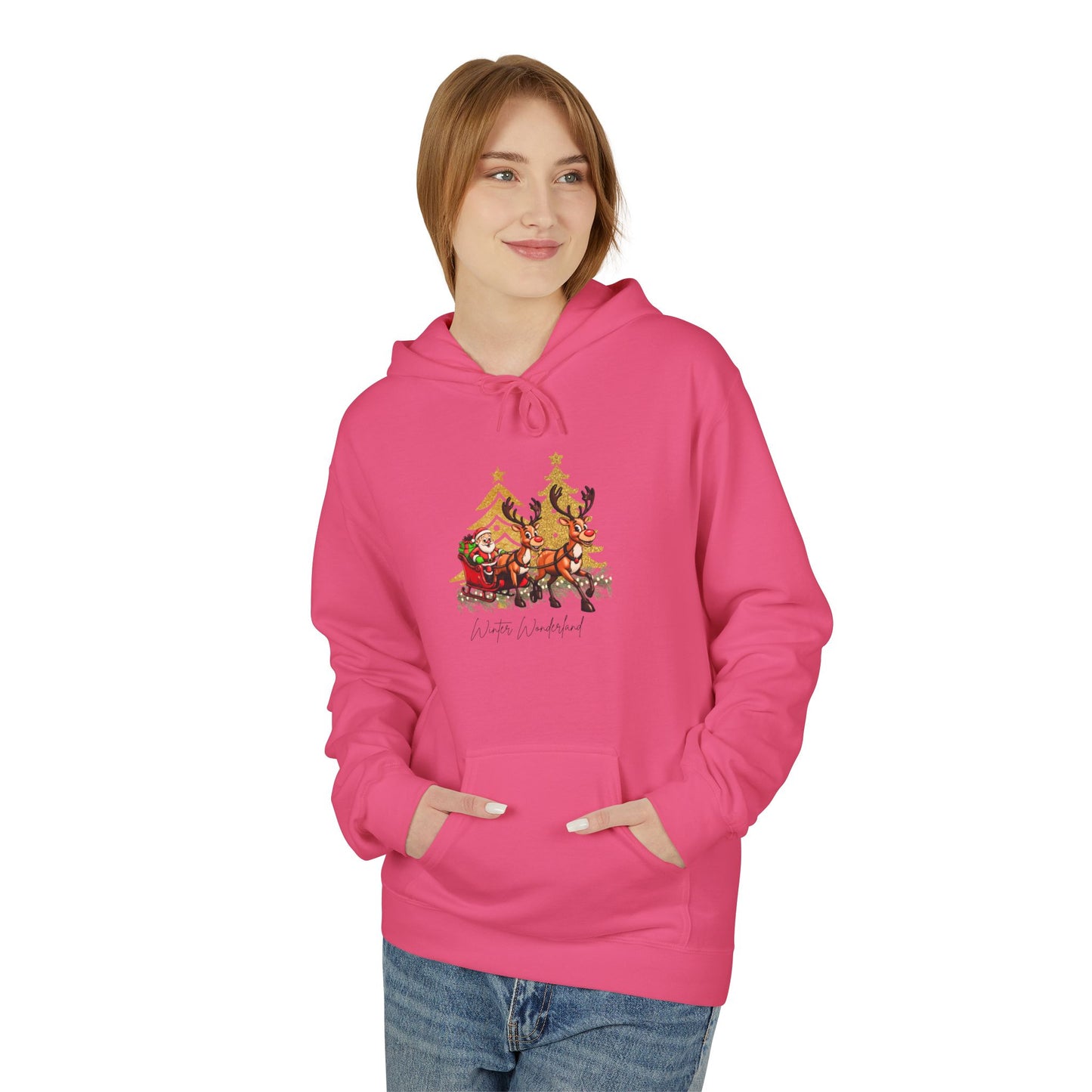 Santa's Sleigh Fleece Hoodie