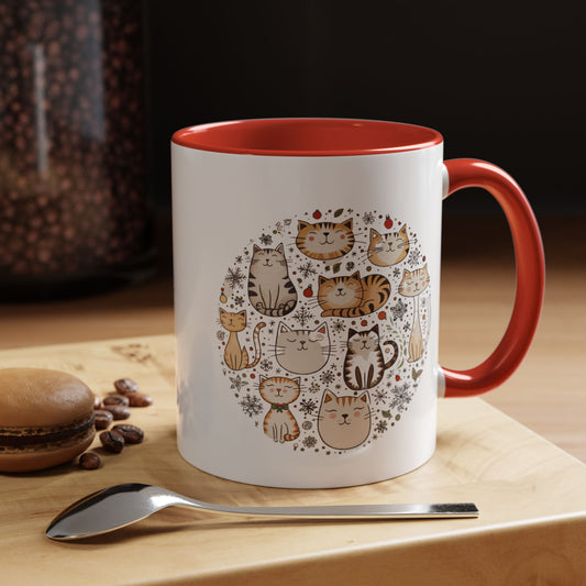 Cat Lover's Accent Coffee Mug