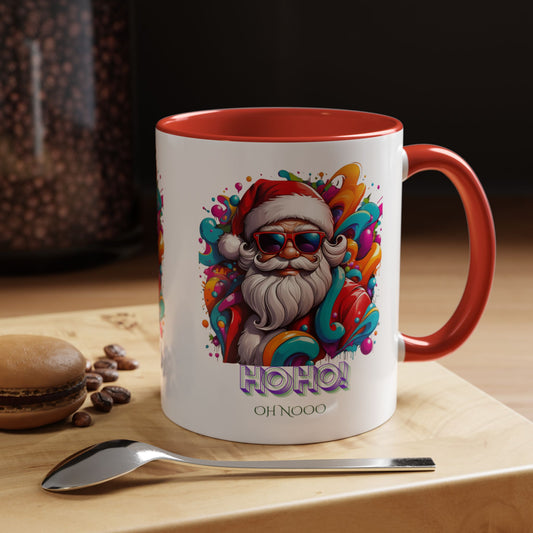 Funky Santa Accent Mug