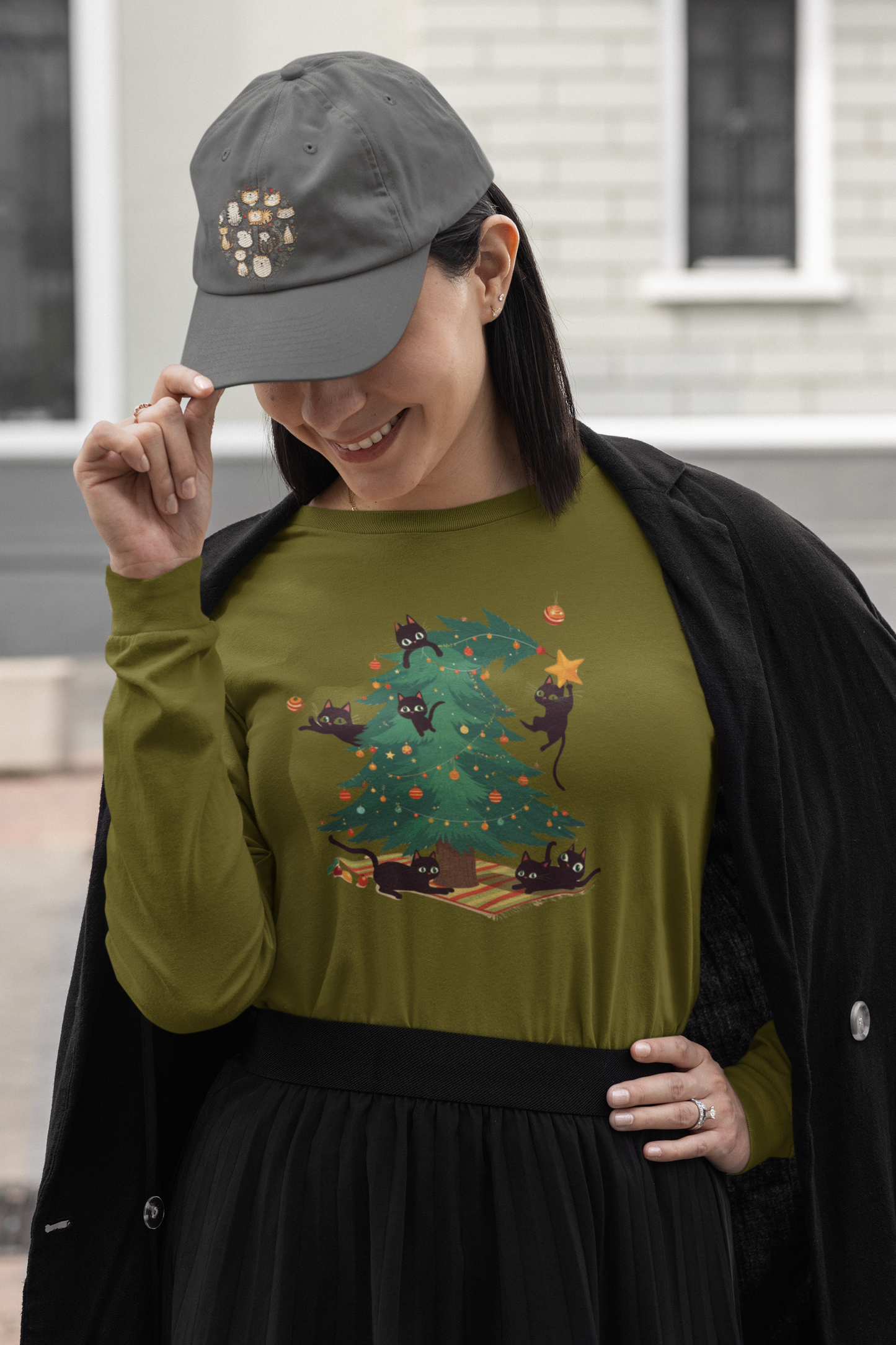 Christmas Cat Sweatshirt